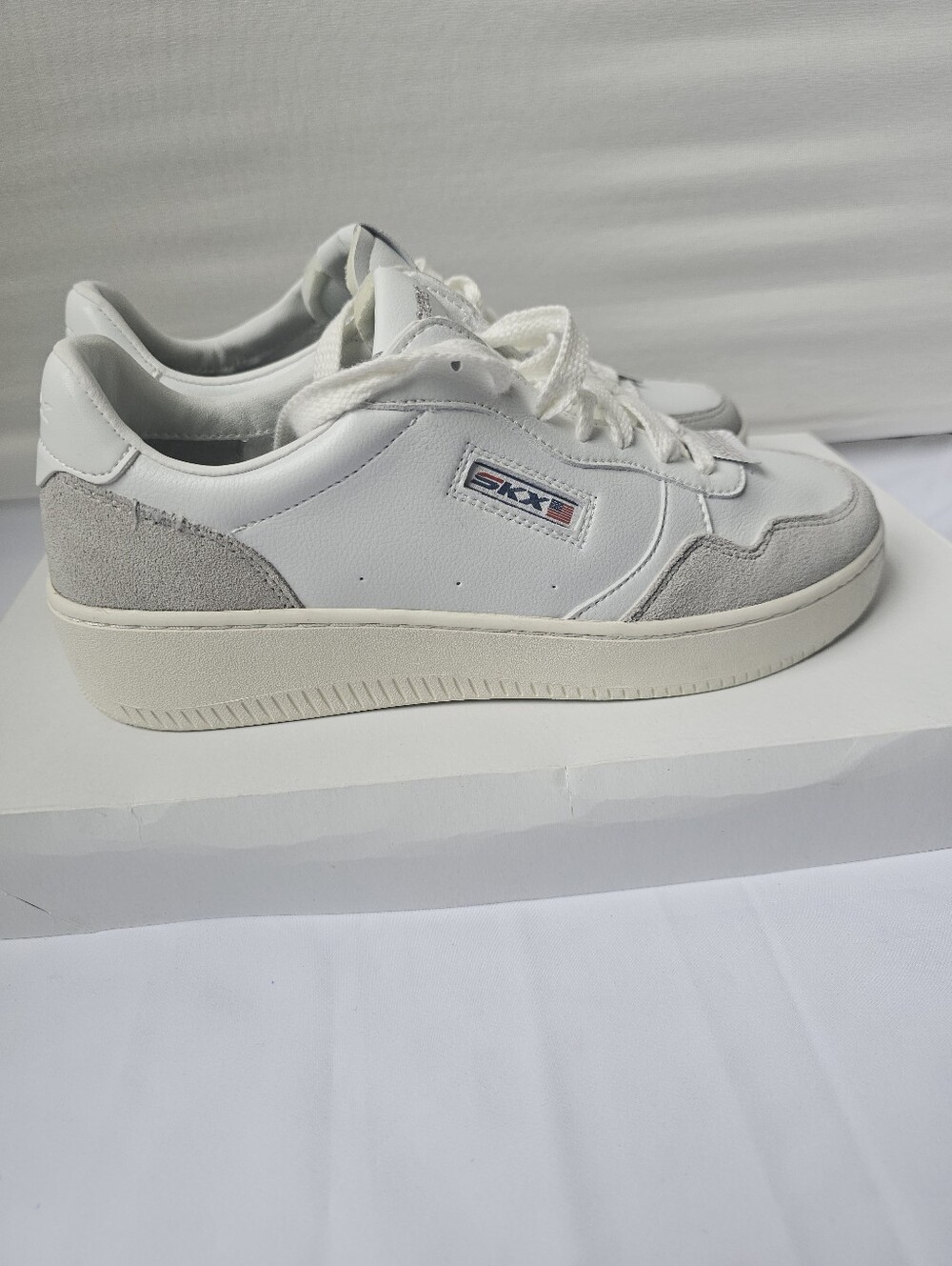 Skechers Court & Classics SKX Sneakers - White/Grey Suede